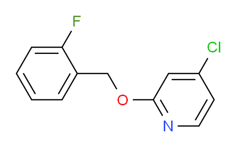 CAS No. 1346707-06-9, 4-Chloro-2-((2-fluorobenzyl)oxy)pyridine