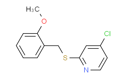 CAS No. 1346707-46-7, 4-Chloro-2-((2-methoxybenzyl)thio)pyridine