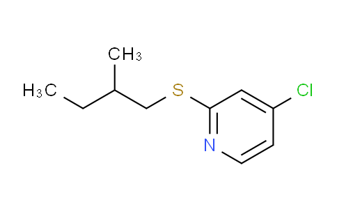 CAS No. 1346707-31-0, 4-Chloro-2-((2-methylbutyl)thio)pyridine