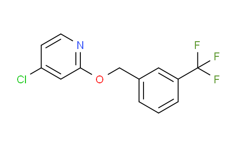 CAS No. 1346707-19-4, 4-Chloro-2-((3-(trifluoromethyl)benzyl)oxy)pyridine