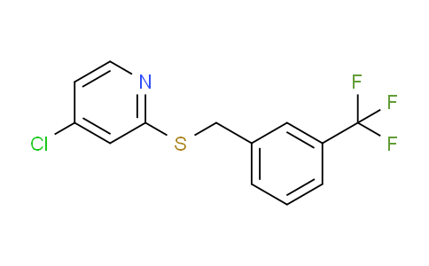 CAS No. 1346707-61-6, 4-Chloro-2-((3-(trifluoromethyl)benzyl)thio)pyridine