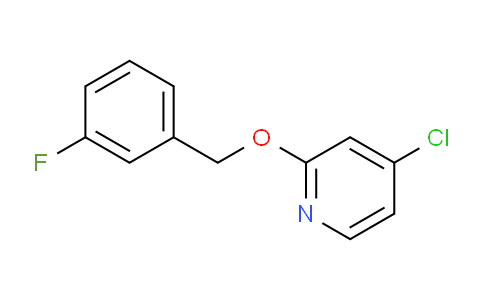 CAS No. 1346707-07-0, 4-Chloro-2-((3-fluorobenzyl)oxy)pyridine