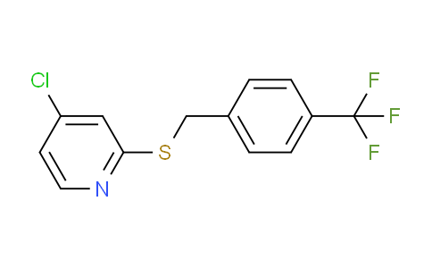 CAS No. 1346707-63-8, 4-Chloro-2-((4-(trifluoromethyl)benzyl)thio)pyridine