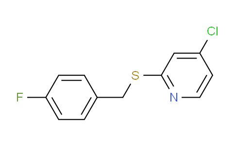 CAS No. 1346707-45-6, 4-Chloro-2-((4-fluorobenzyl)thio)pyridine