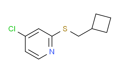 CAS No. 1346707-40-1, 4-Chloro-2-((cyclobutylmethyl)thio)pyridine