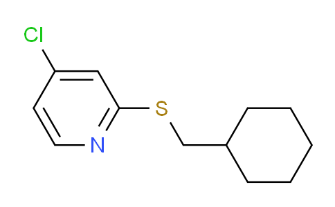 CAS No. 1346707-42-3, 4-Chloro-2-((cyclohexylmethyl)thio)pyridine