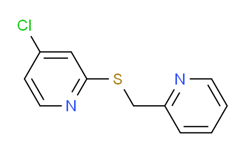 CAS No. 1346707-82-1, 4-Chloro-2-((pyridin-2-ylmethyl)thio)pyridine