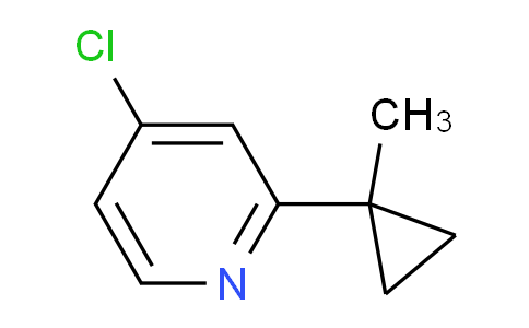 CAS No. 1163707-51-4, 4-Chloro-2-(1-methylcyclopropyl)pyridine