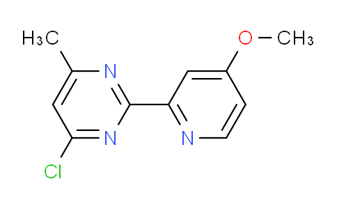 CAS No. 1416439-97-8, 4-Chloro-2-(4-methoxypyridin-2-yl)-6-methylpyrimidine