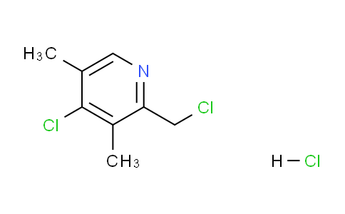 CAS No. 143016-68-6, 4-Chloro-2-(chloromethyl)-3,5-dimethylpyridine hydrochloride