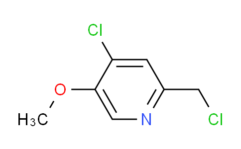 CAS No. 28104-31-6, 4-Chloro-2-(chloromethyl)-5-methoxypyridine
