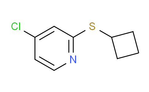 CAS No. 1346707-36-5, 4-Chloro-2-(cyclobutylthio)pyridine