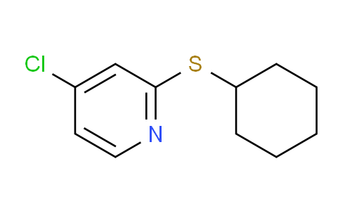 CAS No. 1346707-38-7, 4-Chloro-2-(cyclohexylthio)pyridine
