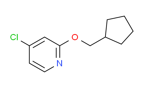 CAS No. 1346707-04-7, 4-Chloro-2-(cyclopentylmethoxy)pyridine
