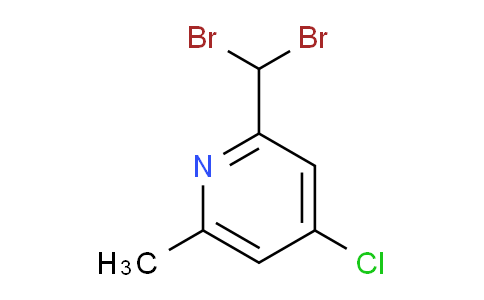 CAS No. 856851-76-8, 4-Chloro-2-(dibromomethyl)-6-methylpyridine