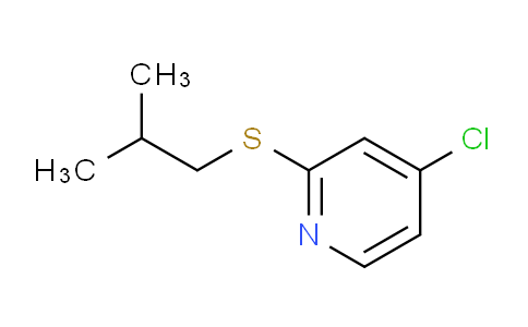 CAS No. 1346707-26-3, 4-Chloro-2-(isobutylthio)pyridine