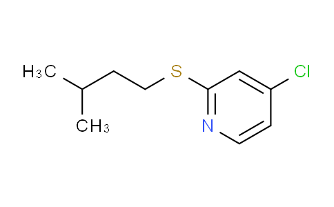 CAS No. 1346707-30-9, 4-Chloro-2-(isopentylthio)pyridine