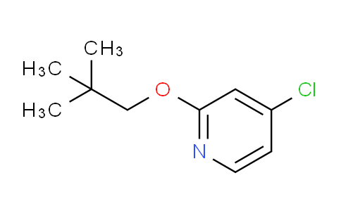 CAS No. 1346706-98-6, 4-Chloro-2-(neopentyloxy)pyridine