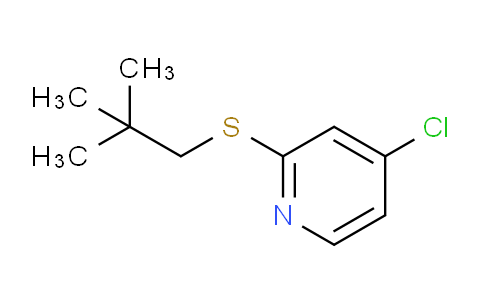 CAS No. 1346707-34-3, 4-Chloro-2-(neopentylthio)pyridine