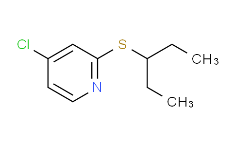 CAS No. 1346707-33-2, 4-Chloro-2-(pentan-3-ylthio)pyridine