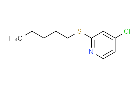 CAS No. 1346707-29-6, 4-Chloro-2-(pentylthio)pyridine