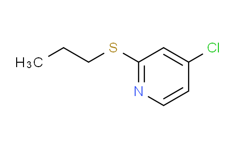 CAS No. 1346707-21-8, 4-Chloro-2-(propylthio)pyridine