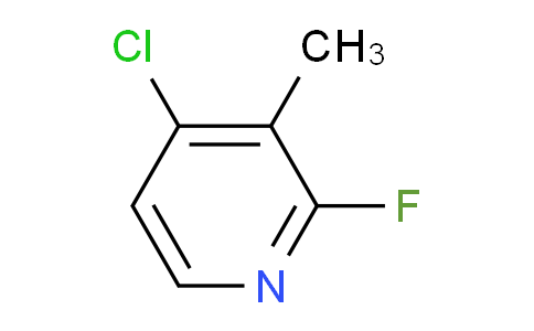 CAS No. 1227598-39-1, 4-Chloro-2-fluoro-3-methylpyridine