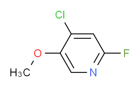 CAS No. 1227502-63-7, 4-Chloro-2-fluoro-5-methoxypyridine