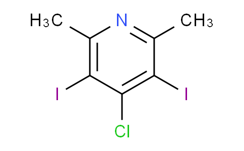 CAS No. 98273-74-6, 4-Chloro-3,5-diiodo-2,6-dimethylpyridine