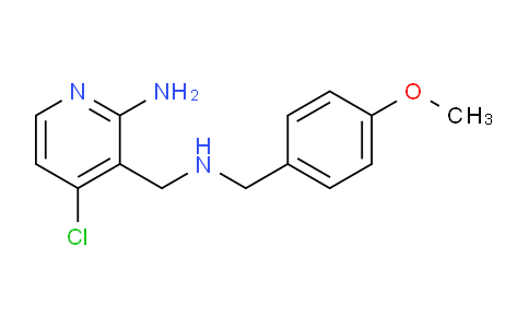 CAS No. 1265637-61-3, 4-Chloro-3-(((4-methoxybenzyl)amino)methyl)pyridin-2-amine