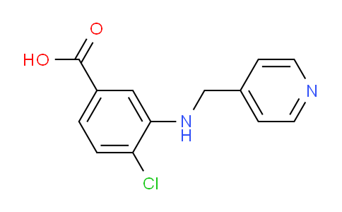 CAS No. 878714-38-6, 4-Chloro-3-((pyridin-4-ylmethyl)amino)benzoic acid