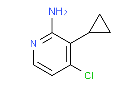 CAS No. 1381934-27-5, 4-Chloro-3-cyclopropylpyridin-2-amine