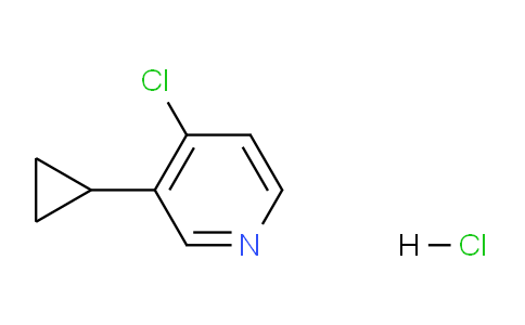 CAS No. 1998216-32-2, 4-Chloro-3-cyclopropylpyridine hydrochloride