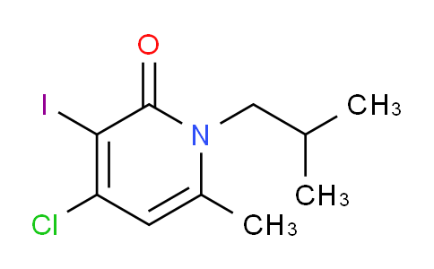 CAS No. 1707609-33-3, 4-Chloro-3-iodo-1-isobutyl-6-methylpyridin-2(1H)-one