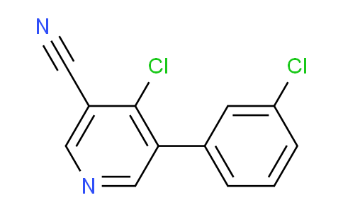 CAS No. 1707609-48-0, 4-Chloro-5-(3-chlorophenyl)nicotinonitrile