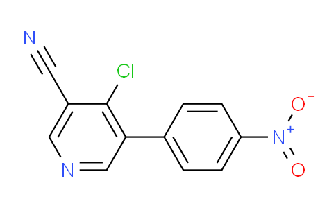 CAS No. 1436405-49-0, 4-Chloro-5-(4-nitrophenyl)nicotinonitrile