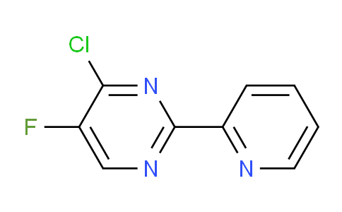 CAS No. 1240595-42-9, 4-Chloro-5-fluoro-2-(pyridin-2-yl)pyrimidine