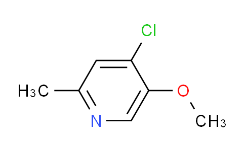 CAS No. 124425-85-0, 4-Chloro-5-methoxy-2-methylpyridine