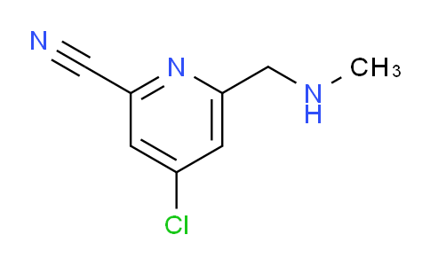 CAS No. 1823902-93-7, 4-Chloro-6-((methylamino)methyl)picolinonitrile