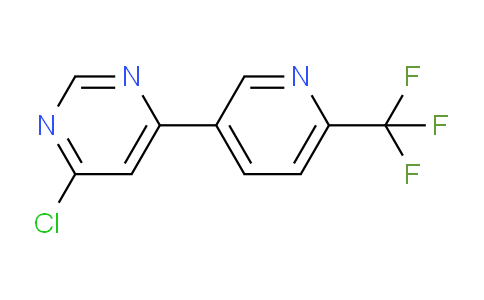 CAS No. 1590398-07-4, 4-Chloro-6-(6-(trifluoromethyl)pyridin-3-yl)pyrimidine