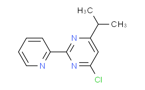 CAS No. 1153412-93-1, 4-Chloro-6-isopropyl-2-(pyridin-2-yl)pyrimidine