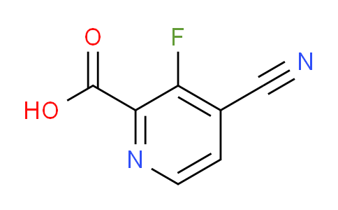 CAS No. 1803753-87-8, 4-Cyano-3-fluoropicolinic acid