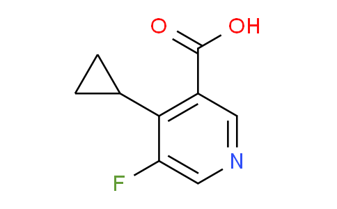 CAS No. 1779971-33-3, 4-Cyclopropyl-5-fluoronicotinic acid