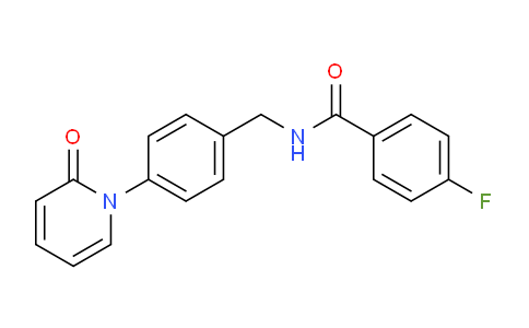 CAS No. 1956390-04-7, 4-Fluoro-N-(4-(2-oxopyridin-1(2H)-yl)benzyl)benzamide