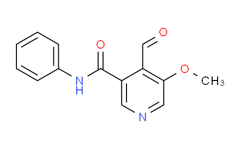 CAS No. 1142191-55-6, 4-Formyl-5-methoxy-N-phenylnicotinamide