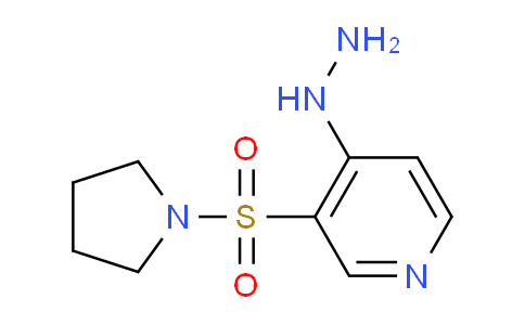 CAS No. 1341926-81-5, 4-Hydrazinyl-3-(pyrrolidin-1-ylsulfonyl)pyridine