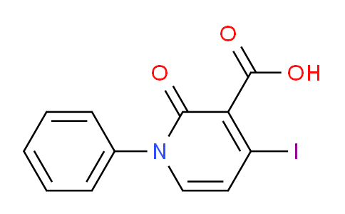 CAS No. 913378-49-1, 4-Iodo-2-oxo-1-phenyl-1,2-dihydropyridine-3-carboxylic acid