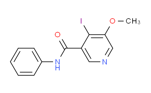 CAS No. 1087659-16-2, 4-Iodo-5-methoxy-N-phenylnicotinamide