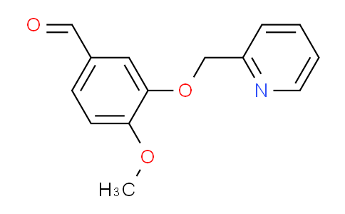 CAS No. 923133-01-1, 4-Methoxy-3-(pyridin-2-ylmethoxy)benzaldehyde