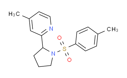 CAS No. 1352502-76-1, 4-Methyl-2-(1-tosylpyrrolidin-2-yl)pyridine